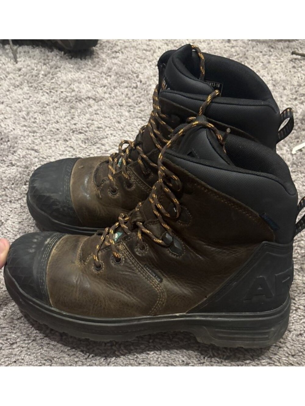 Ariat Work Waterproof Composite Toe Work Boots Men’s Size 10.5 D Leather